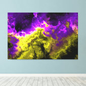 Fraktal Art 1-4 überzogene Canvas Leinwanddruck (Insitu (Holzboden))