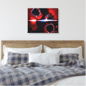 Fraktal Art 1-7 überzogene Canvas Leinwanddruck (Insitu (Schlafzimmer))