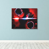 Fraktal Art 1-7 überzogene Canvas Leinwanddruck (Insitu (Holzboden))