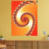 Fraktal Art 26 überzogene Canvas Leinwanddruck (Insitu (Wohnzimmer))