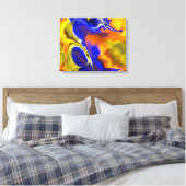 Fraktal Art 2-1 überzogene Canvas Leinwanddruck (Insitu (Schlafzimmer))