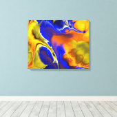 Fraktal Art 2-1 überzogene Canvas Leinwanddruck (Insitu (Holzboden))