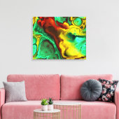 Fraktal Art 2-1 überzogene Canvas Leinwanddruck (Insitu (Wohnzimmer))