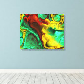 Fraktal Art 2-1 überzogene Canvas Leinwanddruck (Insitu (Holzboden))