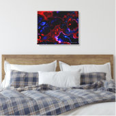 Fraktal Art 2-3 überzogene Canvas Leinwanddruck (Insitu (Schlafzimmer))
