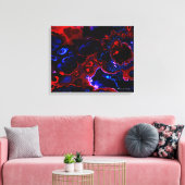 Fraktal Art 2-3 überzogene Canvas Leinwanddruck (Insitu (Wohnzimmer))