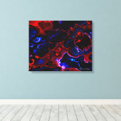 Fraktal Art 2-3 überzogene Canvas Leinwanddruck (Insitu (Holzboden))