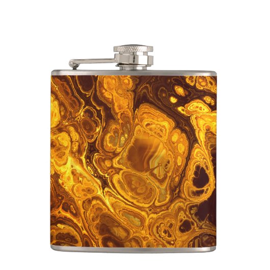 Fraktal Art 2 Wrapped Flask Flachmann (Vorderseite)