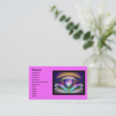 Fraktal_Art_30, Name, Adresse 1, Adresse 2, Con.. Visitenkarte (Stehend Vorderseite)