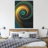 Fraktal Art. 37 Leinwanddruck (Insitu (Schlafzimmer))