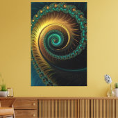 Fraktal Art. 37 Leinwanddruck (Insitu (Wohnzimmer))