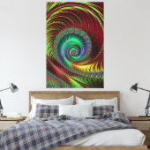 Fraktal Art. 38 Leinwanddruck (Insitu (Schlafzimmer))
