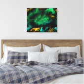 Fraktal Art 3-12 überzogene Canvas Leinwanddruck (Insitu (Schlafzimmer))
