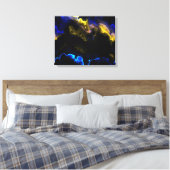Fraktal Art 3-1 überzogene Canvas Leinwanddruck (Insitu (Schlafzimmer))