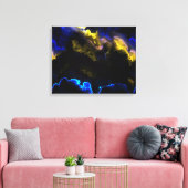 Fraktal Art 3-1 überzogene Canvas Leinwanddruck (Insitu (Wohnzimmer))