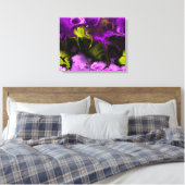 Fraktal Art 3-4 überzogene Canvas Leinwanddruck (Insitu (Schlafzimmer))