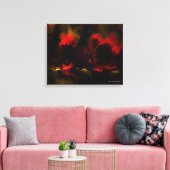 Fraktal Art 3-8 Wrapped Canvas Leinwanddruck (Insitu (Wohnzimmer))