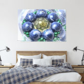 Fraktal Art. 44 Leinwanddruck (Insitu (Schlafzimmer))