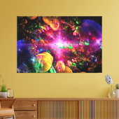 Fraktal Art. 45 Leinwanddruck (Insitu (Wohnzimmer))