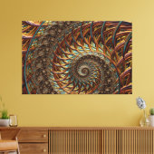 Fraktal Art. 46 Leinwanddruck (Insitu (Wohnzimmer))
