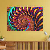 Fraktal Art. 47 Leinwanddruck (Insitu (Wohnzimmer))