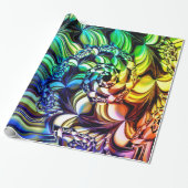 Fraktal Art. 56 Umschlagpapier Geschenkpapier (Ungerollt)