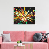 Fraktal Art A Wrapped Canvas Leinwanddruck (Insitu (Wohnzimmer))