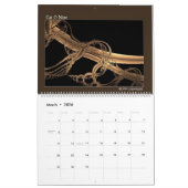 Fraktal Art Abstract Design Farbenfrohe Termine Kalender (Mär 2026)