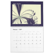 Fraktal Art Abstract Design Farbenfrohe Termine Kalender (Feb 2027)