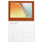 Fraktal Art Abstract Design Farbenfrohe Termine Kalender (Jan 2027)
