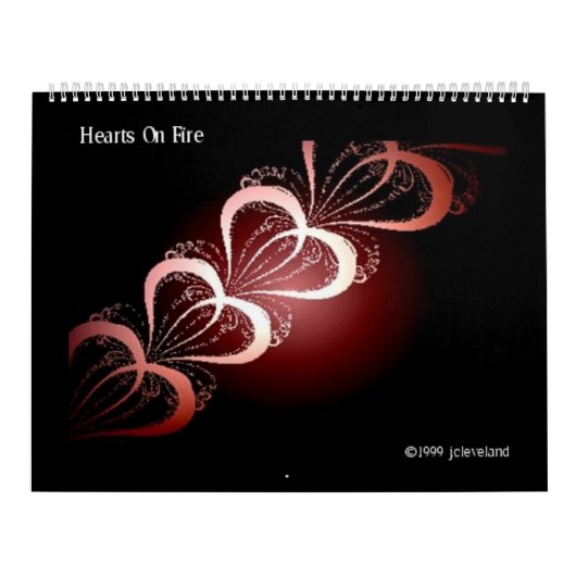 Fraktal Art Abstract Design Farbenfrohe Termine Kalender (Titelbild)