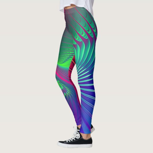 Fraktal Art - AUSSENBURST POWER SPIRAL Leggings (Links)