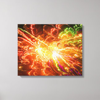 Fraktal Art B Wrapped Canvas Leinwanddruck