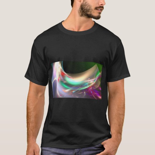 Fraktal Art Background T-Shirt (Vorderseite)