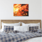Fraktal Art C Wrapped Canvas Leinwanddruck (Insitu (Schlafzimmer))