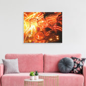 Fraktal Art C Wrapped Canvas Leinwanddruck (Insitu (Wohnzimmer))