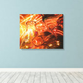 Fraktal Art C Wrapped Canvas Leinwanddruck (Insitu (Holzboden))