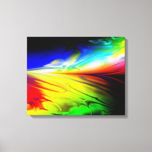 Fraktal Art D Wrapped Canvas Leinwanddruck (Vorderseite)