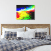 Fraktal Art D Wrapped Canvas Leinwanddruck (Insitu (Schlafzimmer))