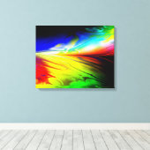Fraktal Art D Wrapped Canvas Leinwanddruck (Insitu (Holzboden))