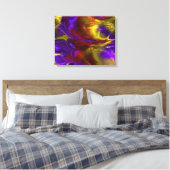 Fraktal Art E Wrapped Canvas Leinwanddruck (Insitu (Schlafzimmer))