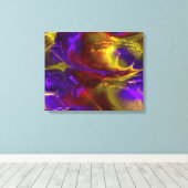 Fraktal Art E Wrapped Canvas Leinwanddruck (Insitu (Holzboden))