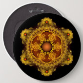 Fraktal Art Fee Mandala Button (Vorne & Hinten)