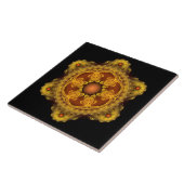 Fraktal Art Fee Mandala Fliese (Seite)
