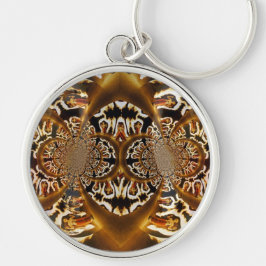 Fraktal Art Flames Schlüsselkette Schlüsselanhänger