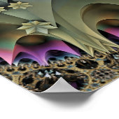 Fraktal ART FLORAL WORLD Poster (Ecke)