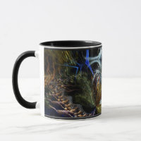 Fraktal Art "Futuristic" Tasse