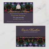 Fraktal Art Garden Business Card Visitenkarte (Vorne/Hinten)