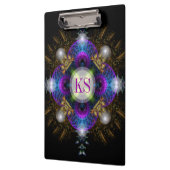 Fraktal Art Healing Life Business Clipboard Klemmbrett (Links)