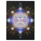 Fraktal Art Healing Life Business Clipboard Klemmbrett (Rückseite)
